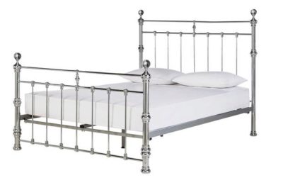 Heart of House Conan Kingsize Bed Frame - Chrome.